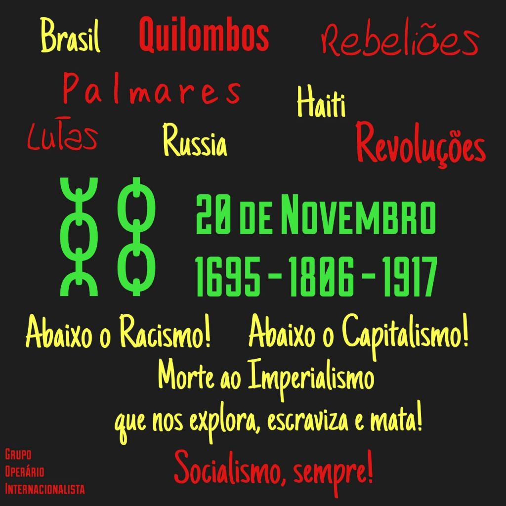 Da “Consciência Negra” à Consciência de Classe Trabalhadora contra o racismo e o modo de produção capitalista que dele se&nbsp;beneficia
