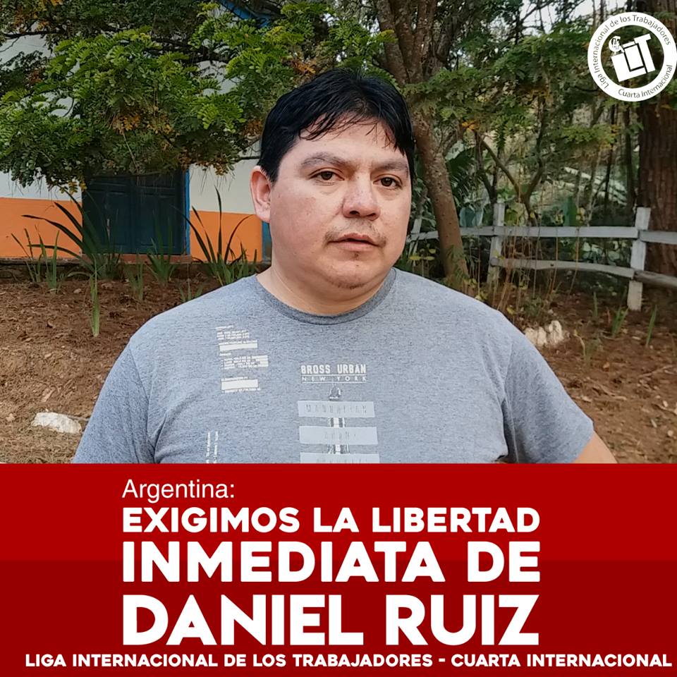 Liberdade imediata para Daniel&nbsp;Ruiz!