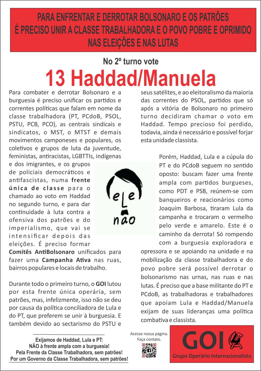 Boletim do GOI&nbsp;-13/10/2018