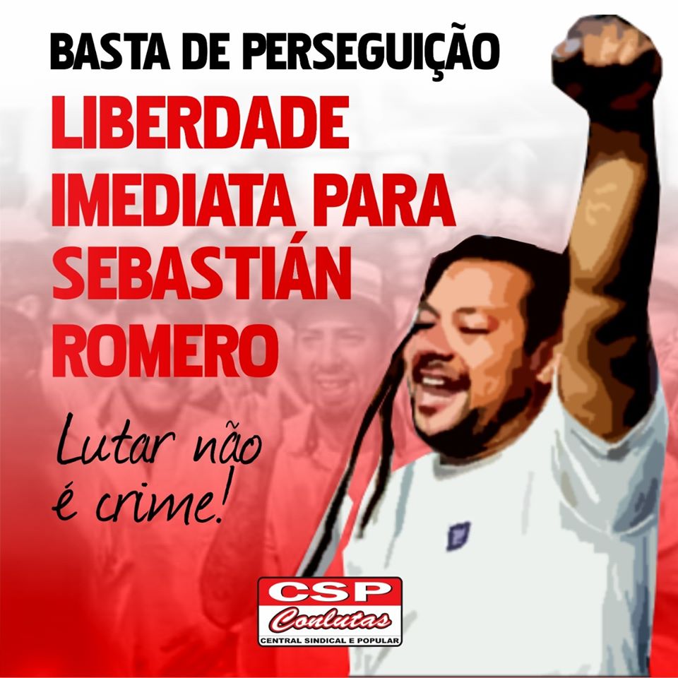 Liberdade imediata para Sebastián&nbsp;Romero!
