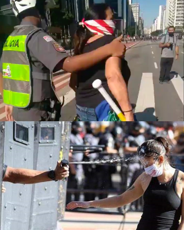 PM reprime manifestação antifascista e protege&nbsp;bolsonaristas