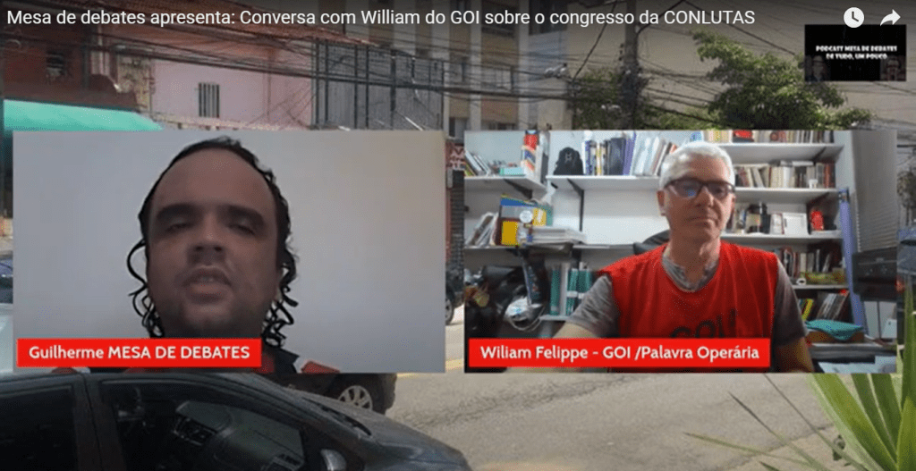 #5ºCongressoCSPConlutas | O GOI apresenta suas teses ao congresso, em entrevista ao canal Mesa de&nbsp;Debates