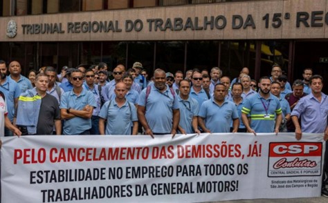 A greve contra as demissões na&nbsp;GM